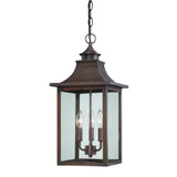 St. Charles 3-Light Acopper Patina Hanging Light