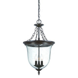 Belle 3-Light Architectural Bronze Hanging light