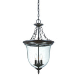 Belle 3-Light Architectural Bronze Hanging light