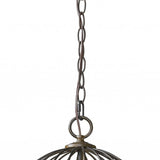 Aria 3-Light Oil-Rubbed Bronze Globe Pendant With Mother Of Pearl Accents