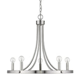 Sawyer 5-Light Satin Nickel Chandelier