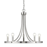 Sawyer 5-Light Satin Nickel Chandelier