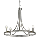 Sawyer 5-Light Satin Nickel Chandelier