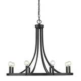 Sawyer 8-Light Matte Black Chandelier