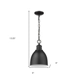 Minimalist Black Metal Pendant Hanging Light