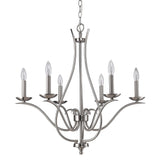 Genevieve 5-Light Satin Nickel Chandelier