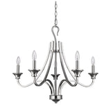 Michelle 5-Light Polished Nickel Chandelier