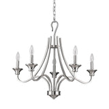 Michelle 5-Light Satin Nickel Chandelier