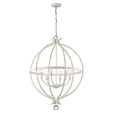 Callie 6-Light Country White Pendant