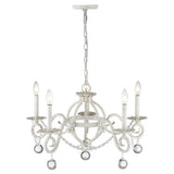 Callie 3-Light Country White Foyer Pendant