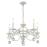 Callie 5-Light Country White Chandelier