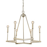 Reagan 6-Light Washed Gold Chandelier