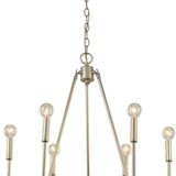 Reagan 6-Light Washed Gold Chandelier