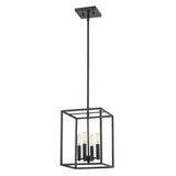 Cobar 4-Light Matte Black Pendant