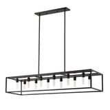 Cobar 12-Light Matte Black Island Pendant