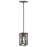 Bronze Metal Geometric Mini Pendant Hanging Light