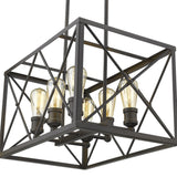 Brooklyn 4-Light Oil-Rubbed Bronze Convertible Pendant