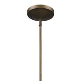 Newport 1-Light Tin Coated Pendant With Raw Brass Interior Shade And Louver