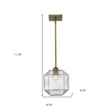 Loft 1-Light Brass Pendant