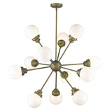 Portsmith 12-Light Raw Brass Chandelier