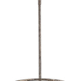 Rebarre 4-Light Antique Silver Drum Pendant With Open Cage Shade