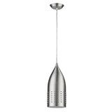 Silver Hanging Light with Glass Studs