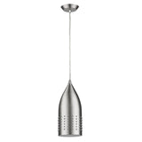 Silver Hanging Light with Glass Studs