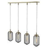 Reece 4-Light Aged Brass Island Pendant