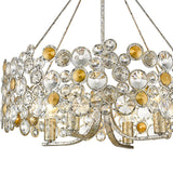 Vitozzi 4-Light Antique Silver Leaf Chandelier