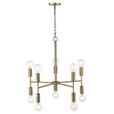 Vitozzi 4-Light Antique Silver Leaf Chandelier