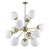 Solea 12-Light Antique Brass Chandelier