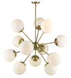 Solea 12-Light Antique Brass Chandelier