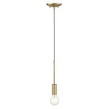 Solea 1-Light Antique Brass Pendant