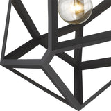 Hedron 1-Light White Pendant