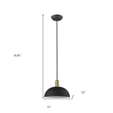 Ingo 1-Light Matte Black Pendant