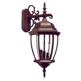 Dark Brown Hanging Ornamental Lantern Wall Light