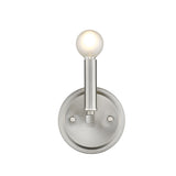 One Light Silver Wall Sconce