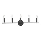 Sawyer 5-Light Matte Black Vanity