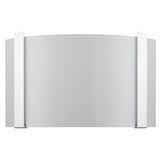 Polished Chrome Wall Sconce with Frosted Glass Shade