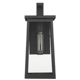 Black Contempo Elongated Outdoor Wall Light