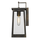 Black Contempo Elongated Outdoor Wall Light