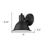 Fuller 1-Light Matte Black Wall Light