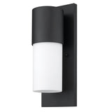 Contemporary Matte Black and White Wall Light