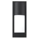 Contemporary Matte Black and White Wall Light