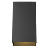 Matte Black Geometric Wall Sconce