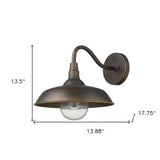 Burry 1-Light Copper Wall Light