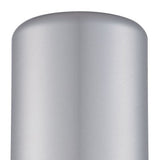 Minimalist Brushed Silver Cylinder Wall Light