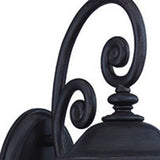 Matte Black Urn Shaped Wall Light