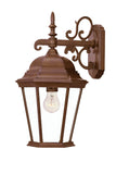 Brown Domed Hanging Lantern Wall Light