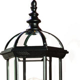 Matte Black Cylindrical Lantern Wall Light